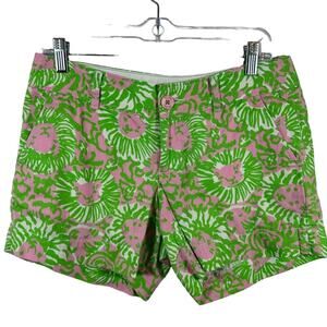 Lilly Pulitzer Callahan Sunny Side Lion Shorts Size‎ 4